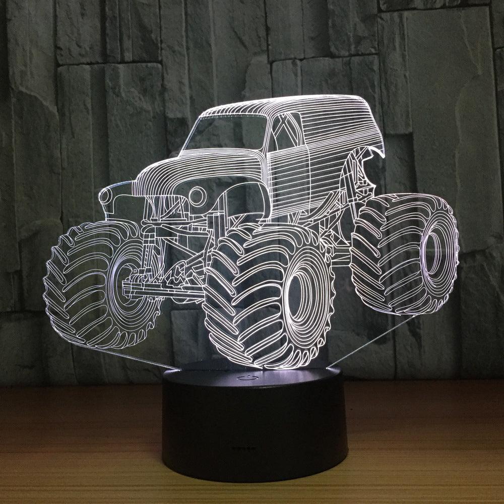Go-anywhere Vehicle 3D Optical Illusion Lamp - 3D Optical Lamp