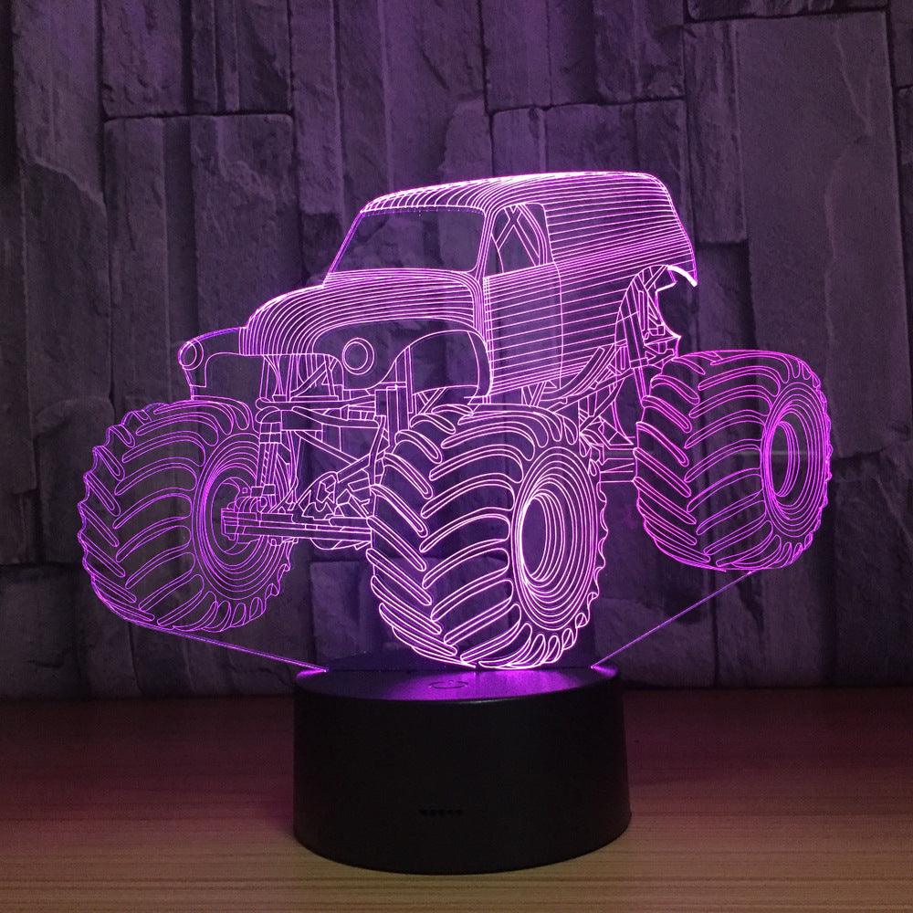 3D Monster Truck Lamp-3D Optical Lamp