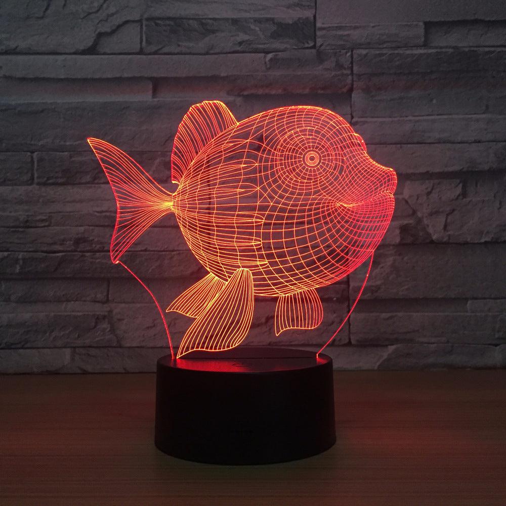 Fish Optical Illusion Lamp-3D Optical Lamp