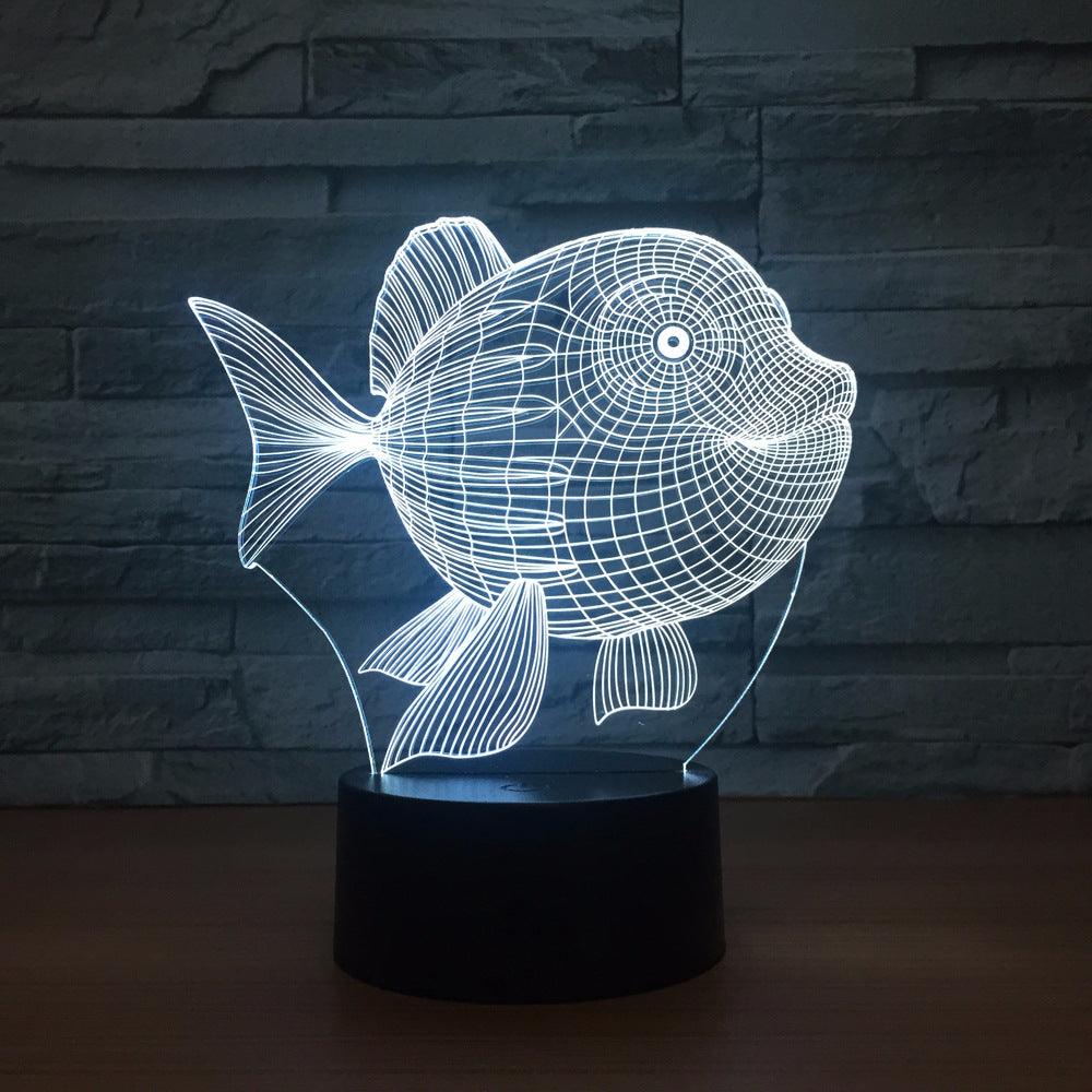 Fish Optical Illusion Lamp-3D Optical Lamp