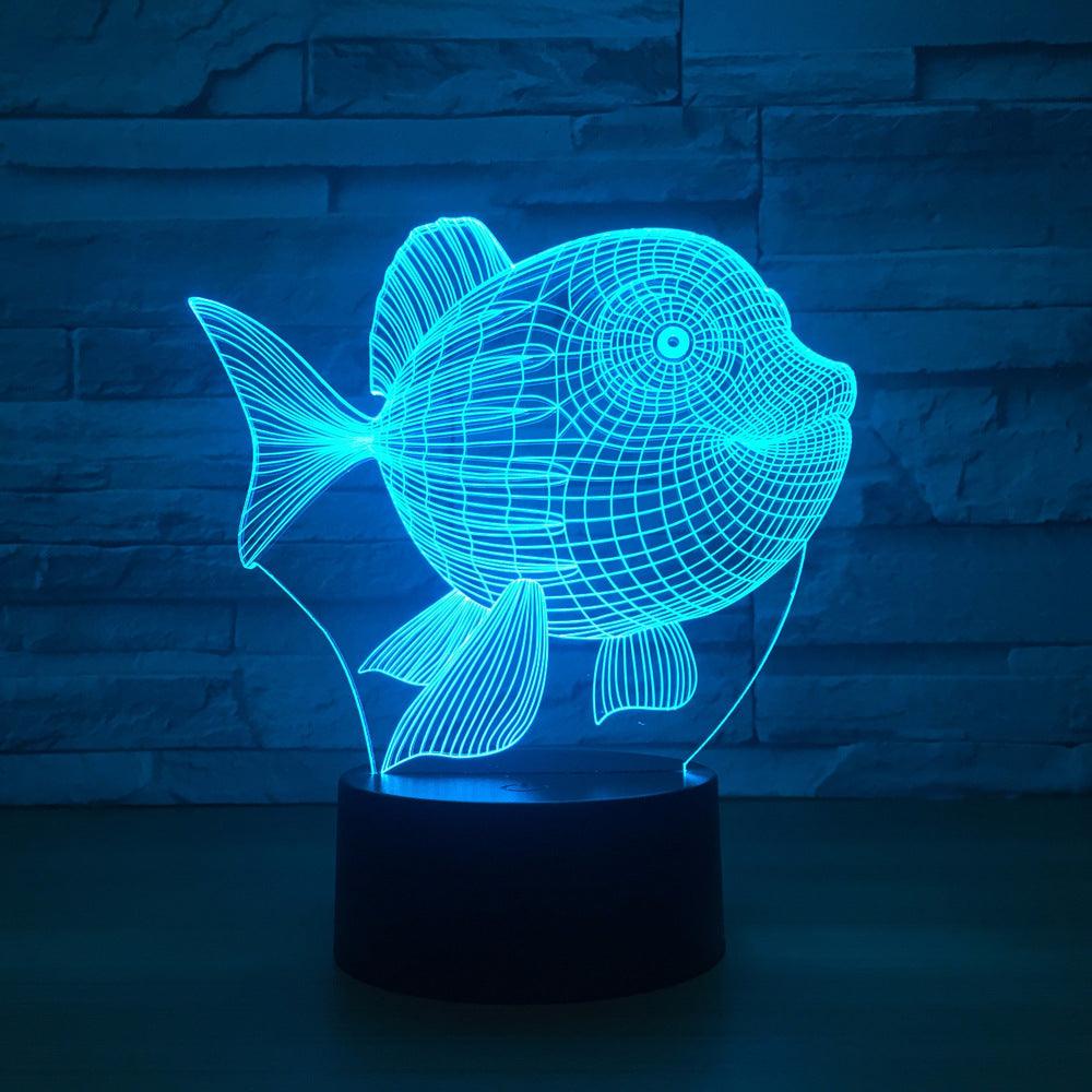 Fish Optical Illusion Lamp-3D Optical Lamp