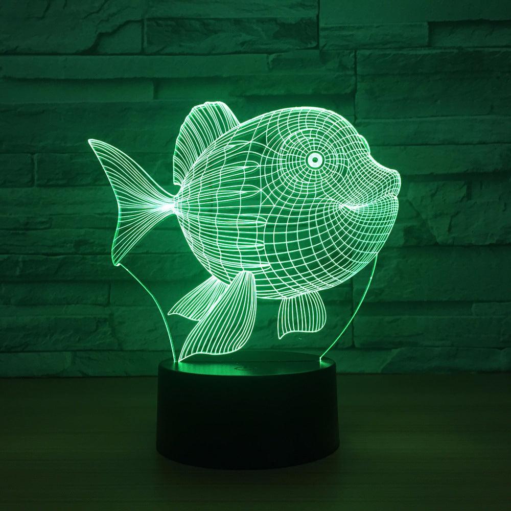 Fish Optical Illusion Lamp-3D Optical Lamp