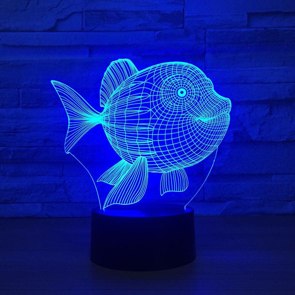 Fish Optical Illusion Lamp-3D Optical Lamp
