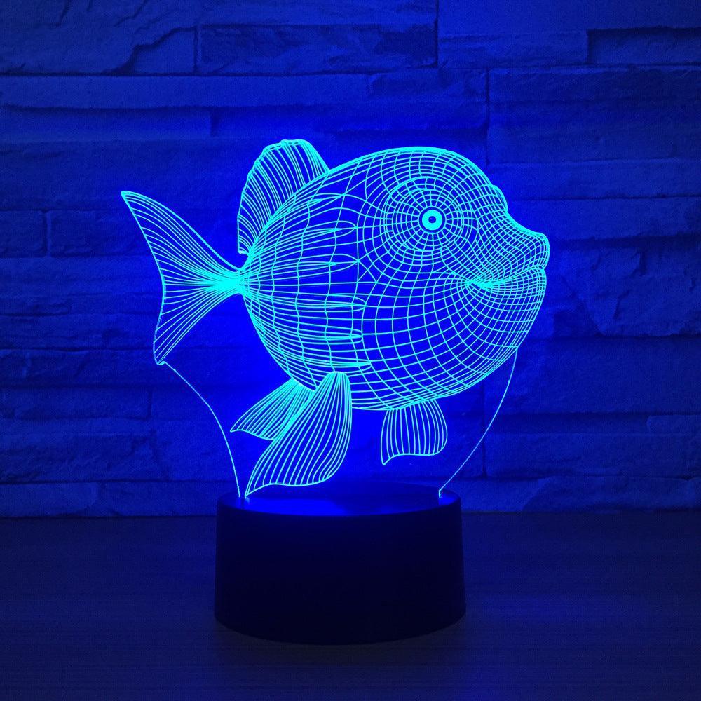 Fish Optical Illusion Lamp-3D Optical Lamp