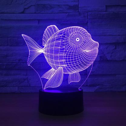 Fish Optical Illusion Lamp-3D Optical Lamp