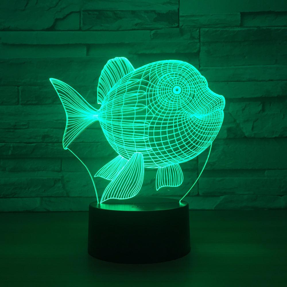 Fish Optical Illusion Lamp-3D Optical Lamp