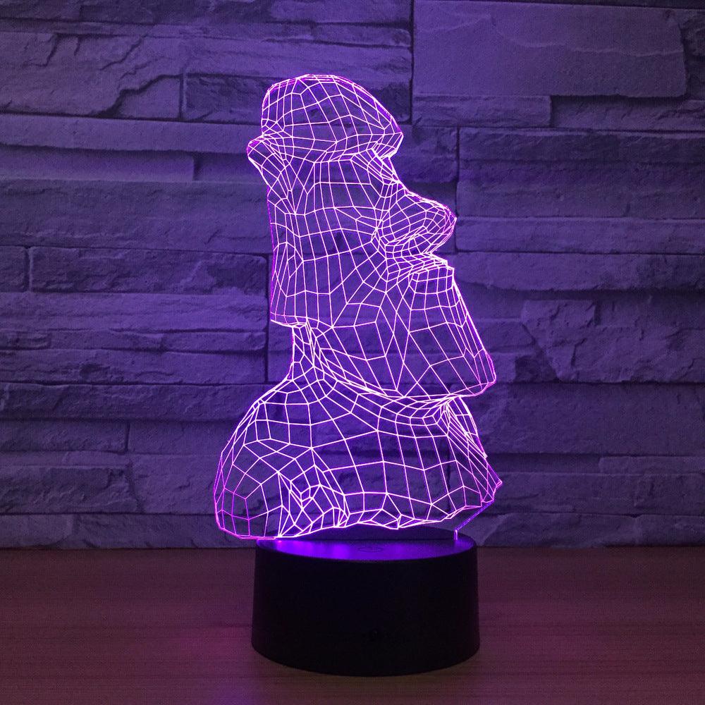Easter Island Optical Lamp-3D Optical Lamp