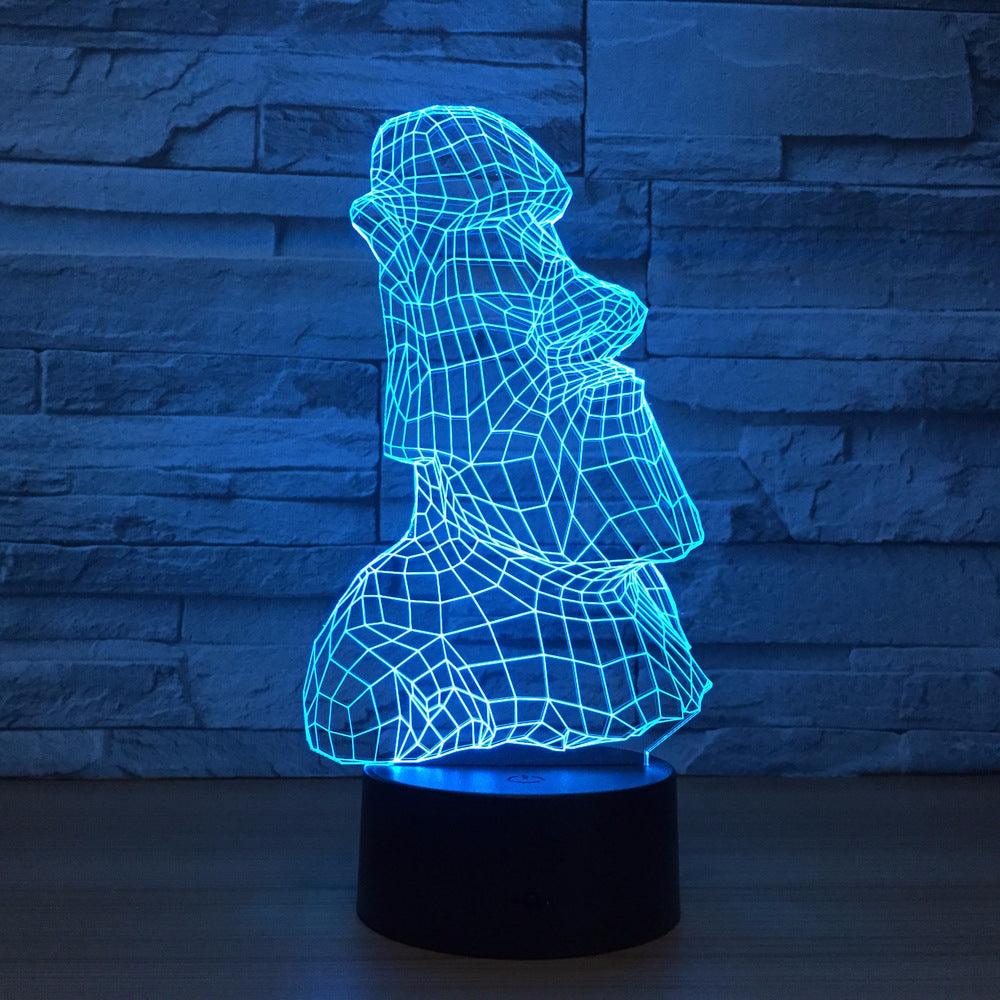 Easter Island Optical Lamp-3D Optical Lamp
