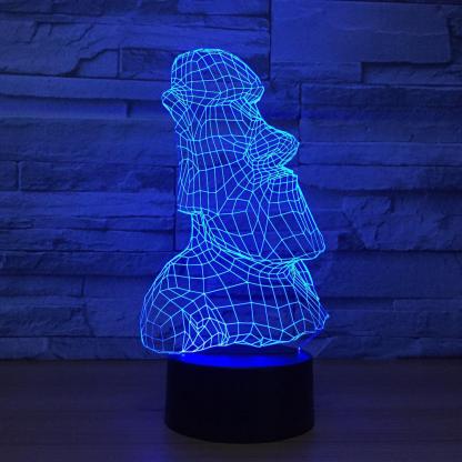 Easter Island Optical Lamp-3D Optical Lamp