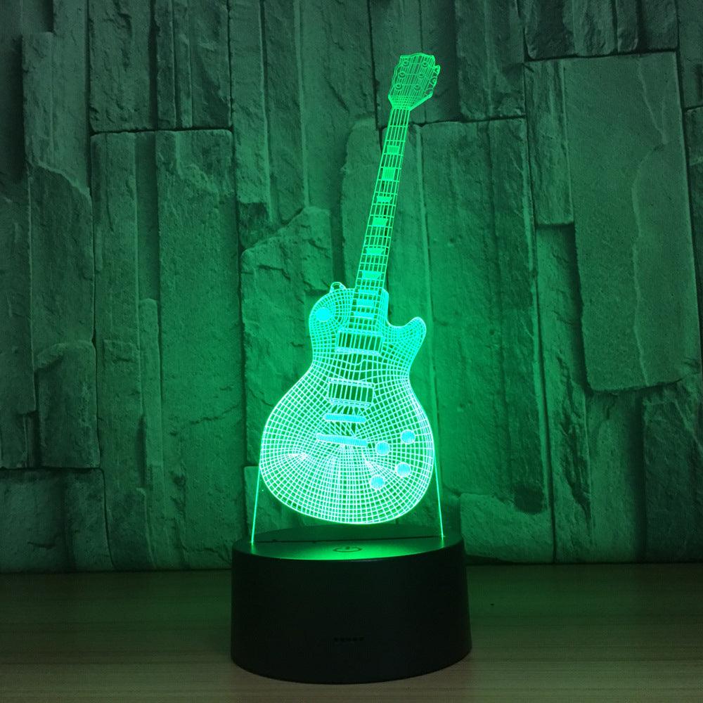 Guitar 3D Optical Illusion Lamp with LED And USB Power-3D Optical Lamp