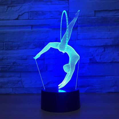 Gymnastics 3D Optical Illusion Lamp - 3D Optical Lamp