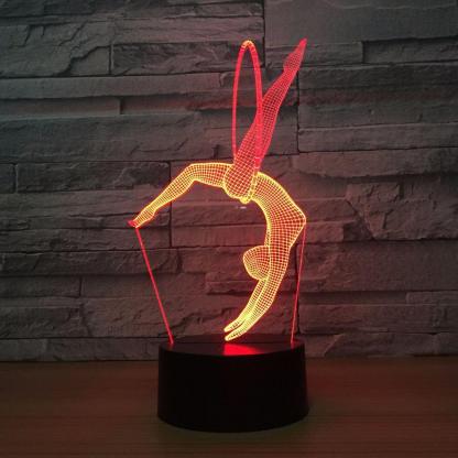 Gymnastics 3D Optical Illusion Lamp - 3D Optical Lamp