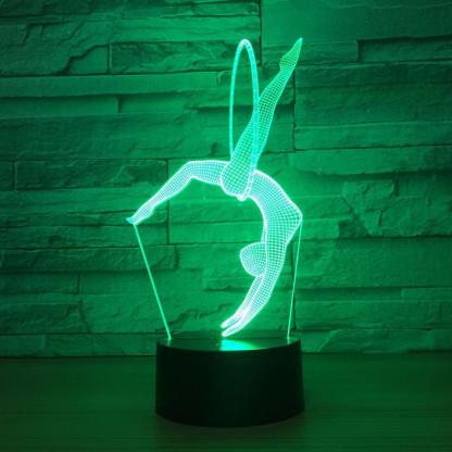 Gymnastics 3D Optical Illusion Lamp - 3D Optical Lamp