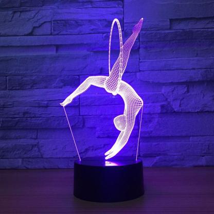 Gymnastics 3D Optical Illusion Lamp - 3D Optical Lamp