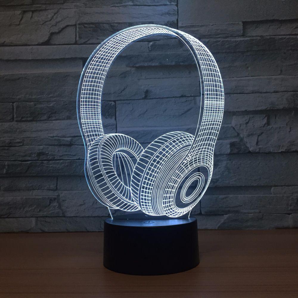 Headphone Optical Illusion Lamp-3D Optical Lamp