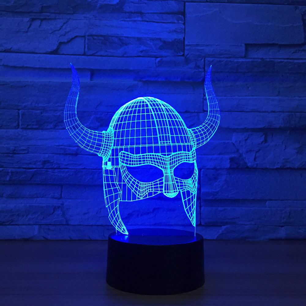 Viking Helmet LED Lamp-3D Optical Lamp