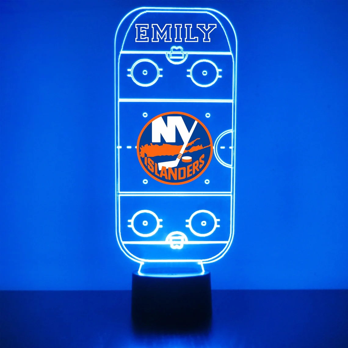 New York Islanders LED Hockey Sports Fan Lamp