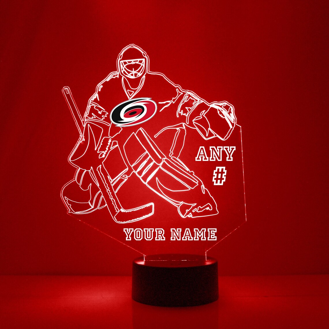 Carolina Hurricanes LED Hockey Sports Fan Lamp