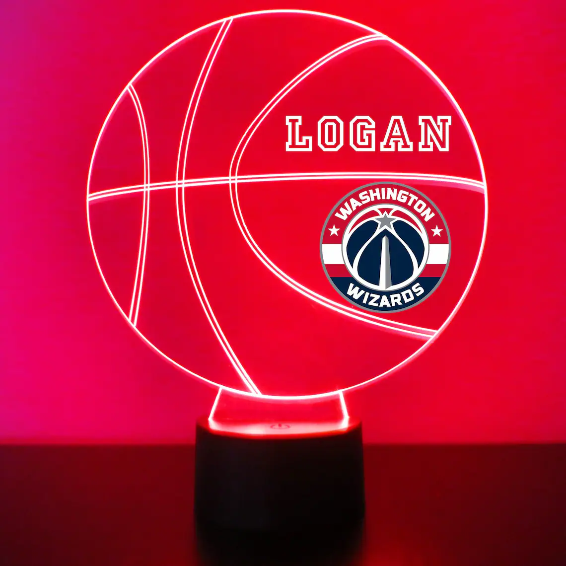 Washington Wizards LED Basketball Sports Fan Lamp