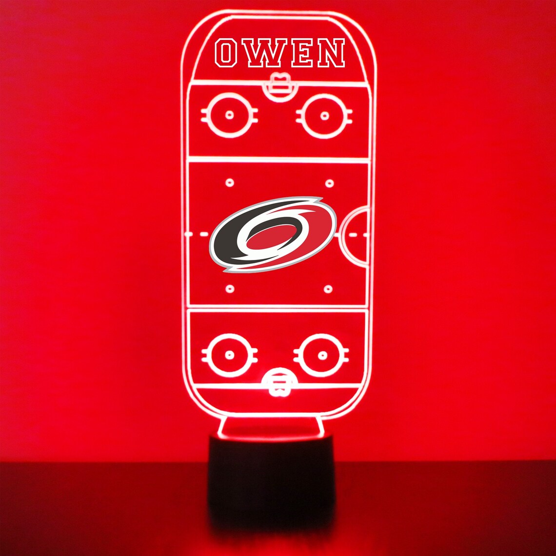 Carolina Hurricanes LED Hockey Sports Fan Lamp