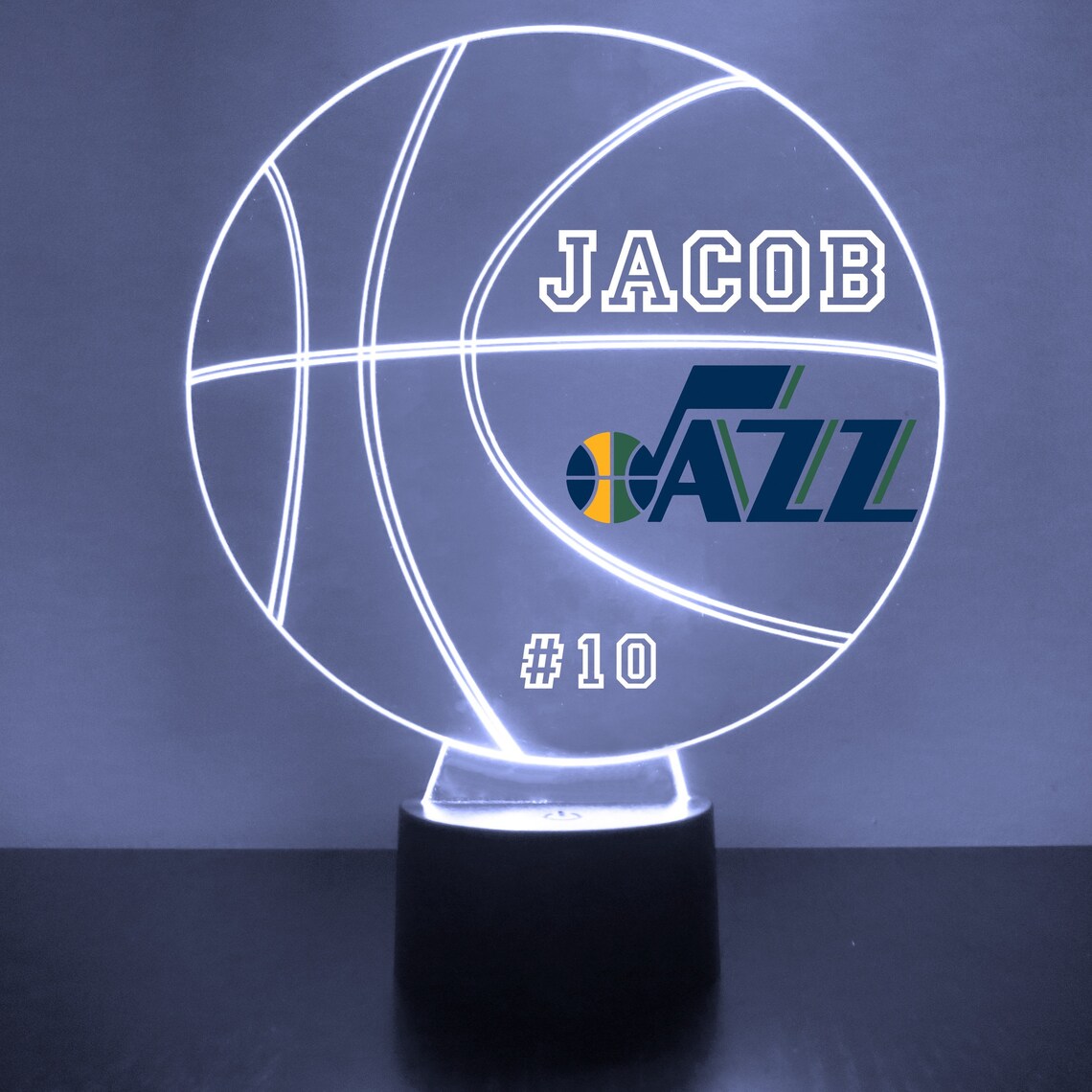 Utah Jazz LED Basketball Sports Fan Lamp