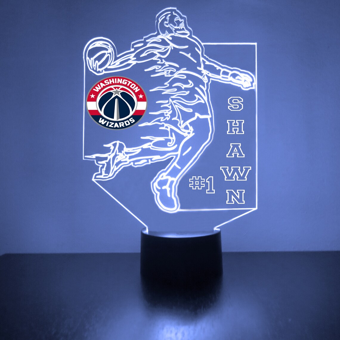 Washington Wizards LED Basketball Sports Fan Lamp