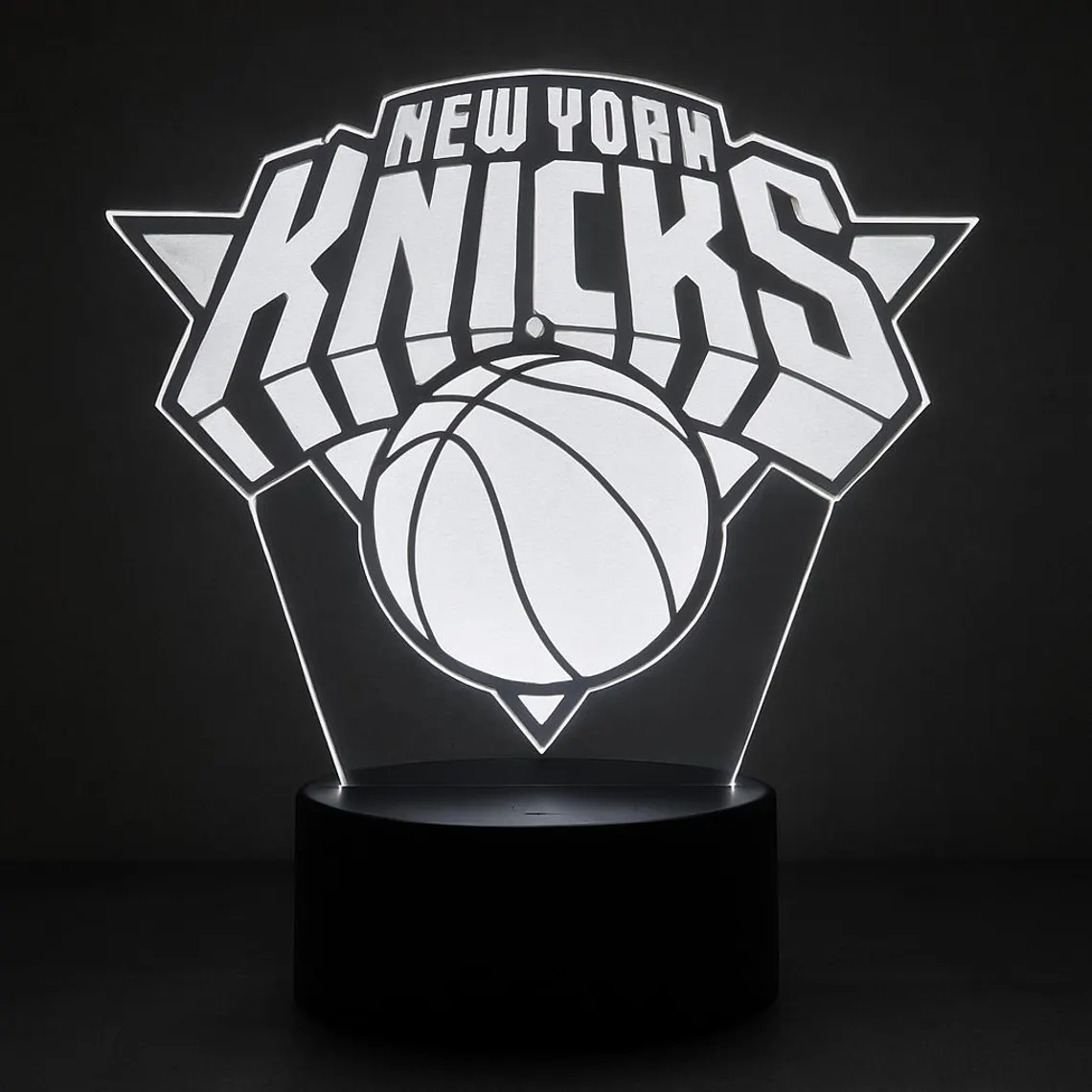 New York Knicks Laser Engraved NBA LED Lamp