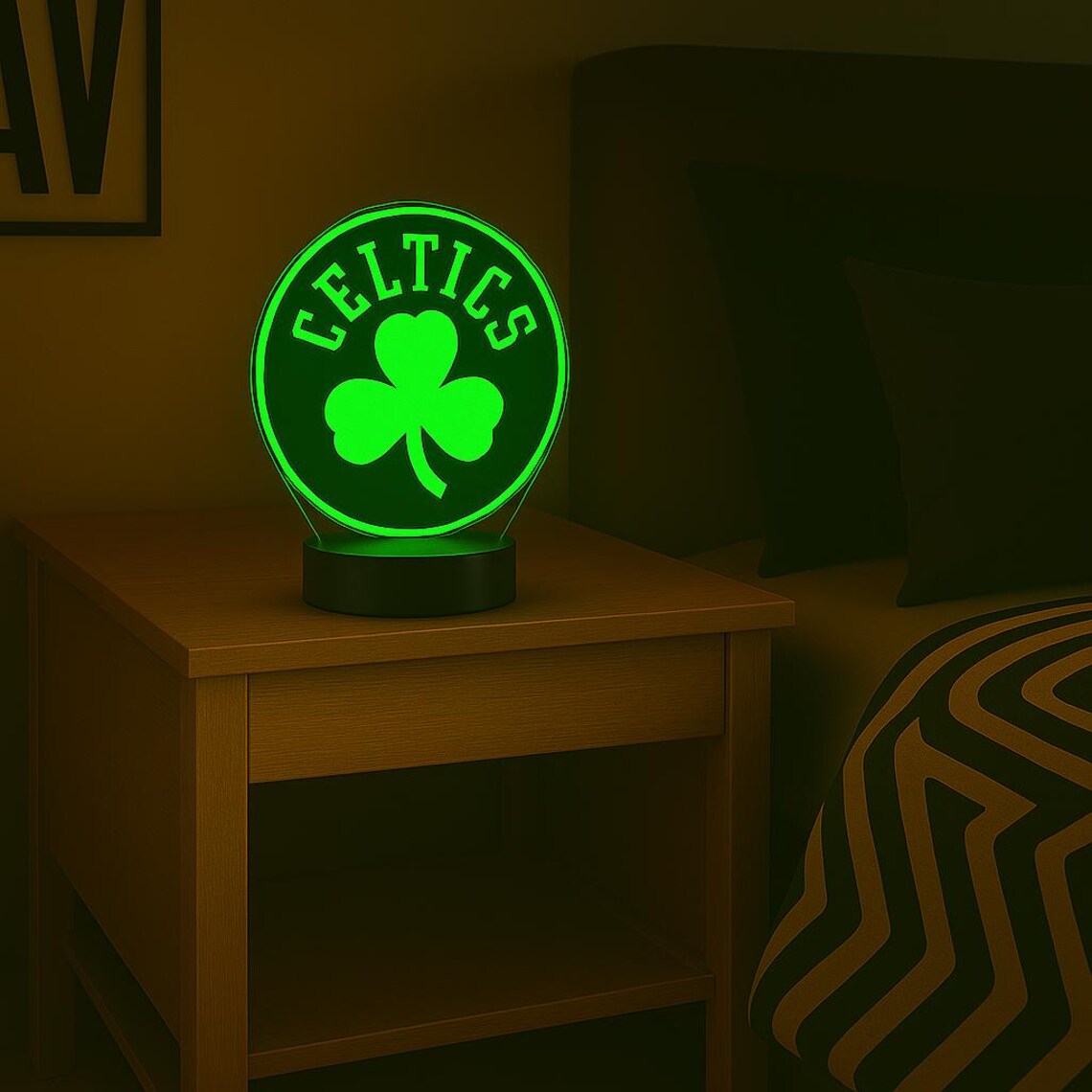 Boston Celtics NBA Basketball Night Lamp