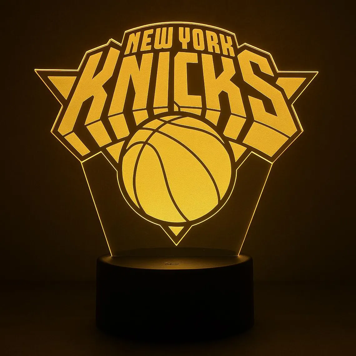 New York Knicks Laser Engraved NBA LED Lamp
