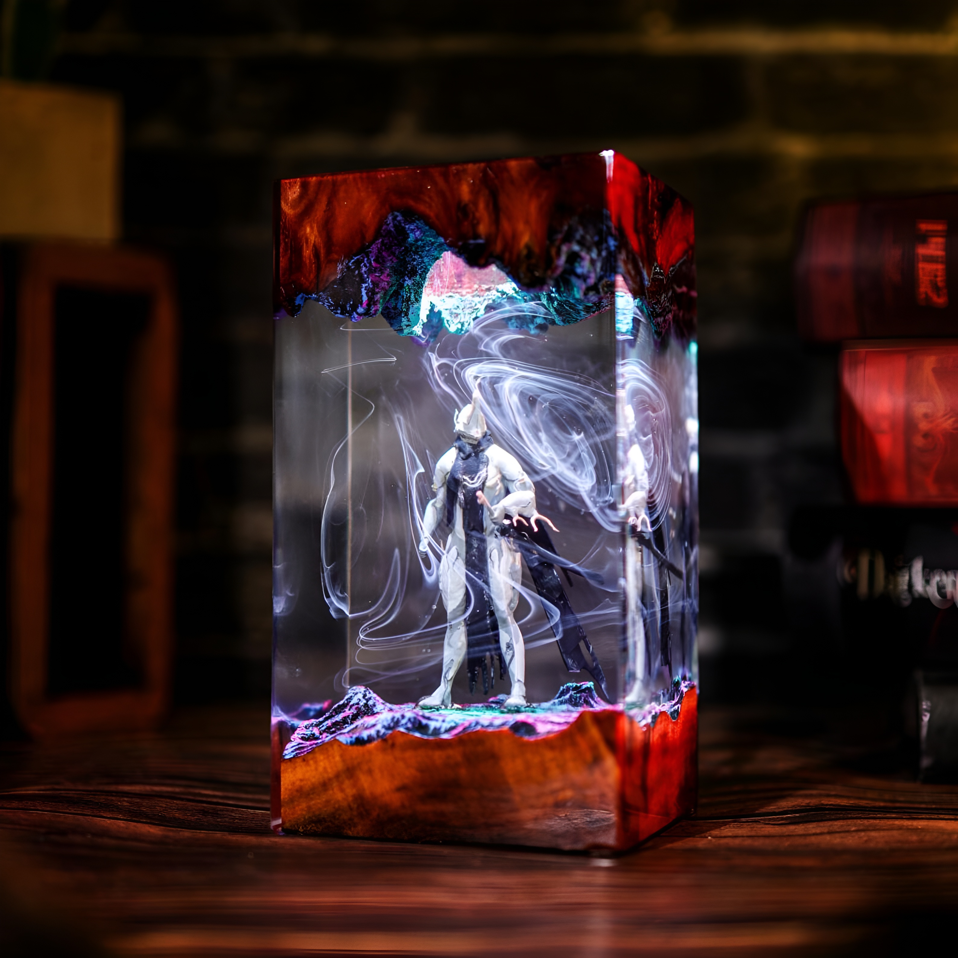 Sci Fi Robot Resin Night Light Lamp Decor