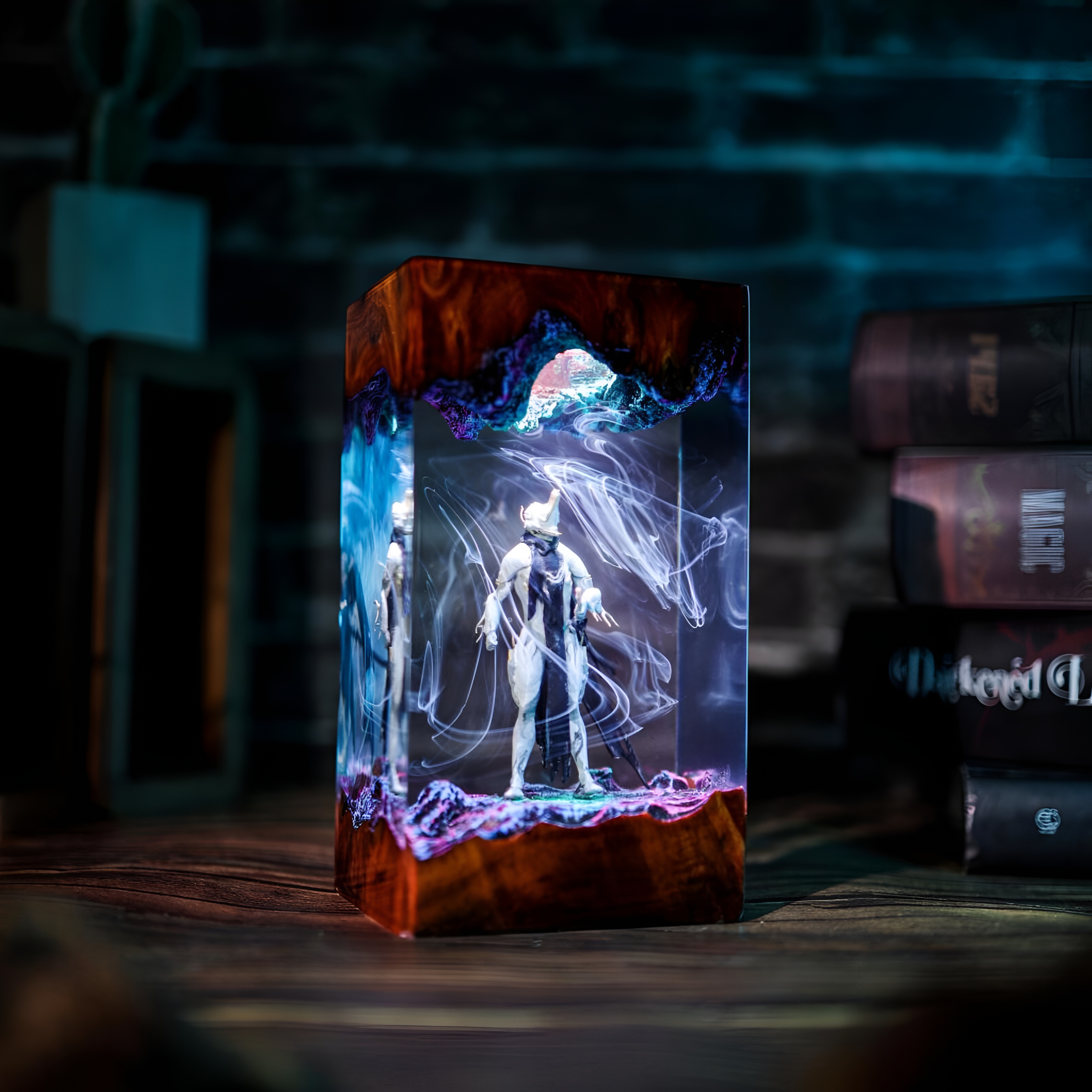 Sci Fi Robot Resin Night Light Lamp Decor