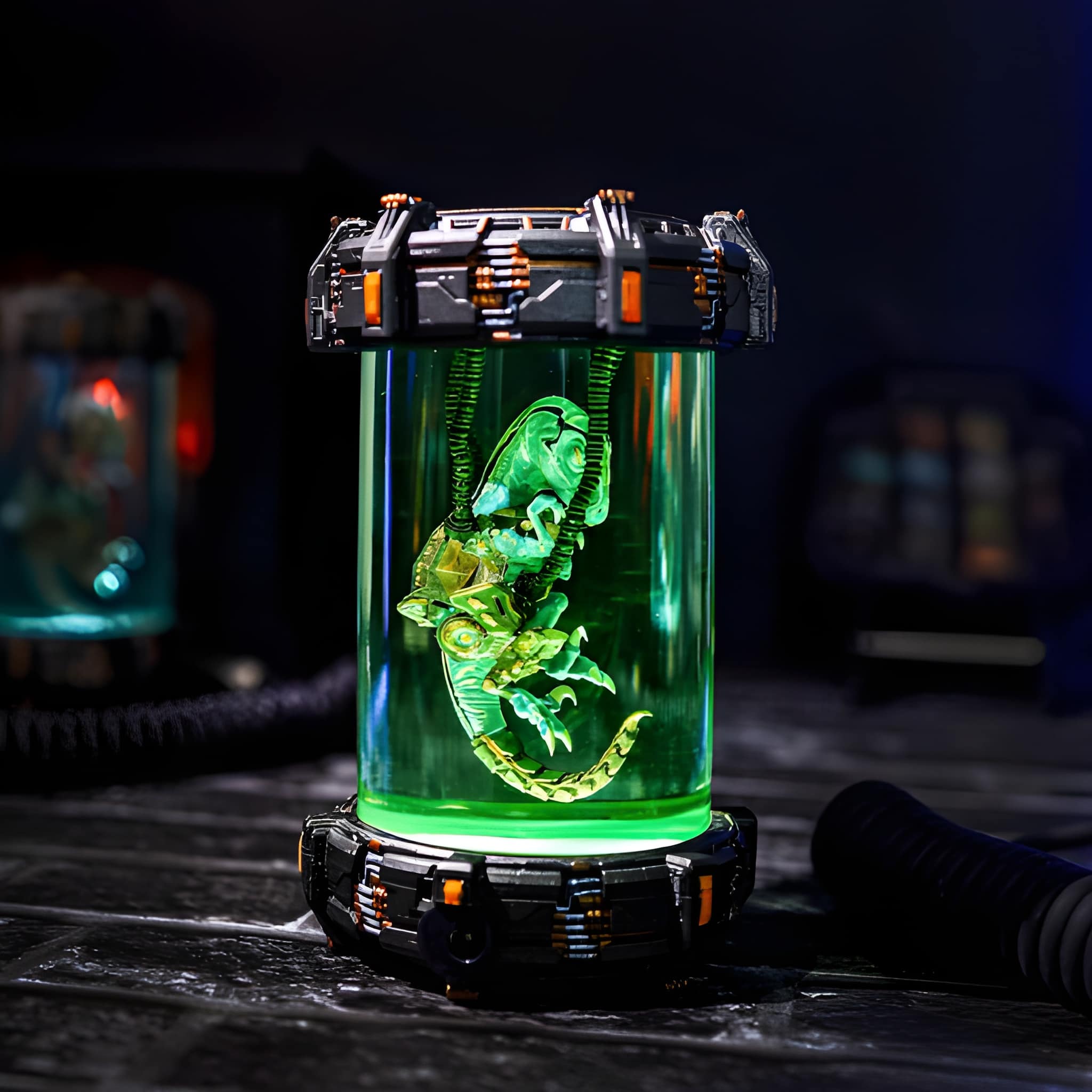 Raptor Dinosaur Epoxy Resin Night Lamp