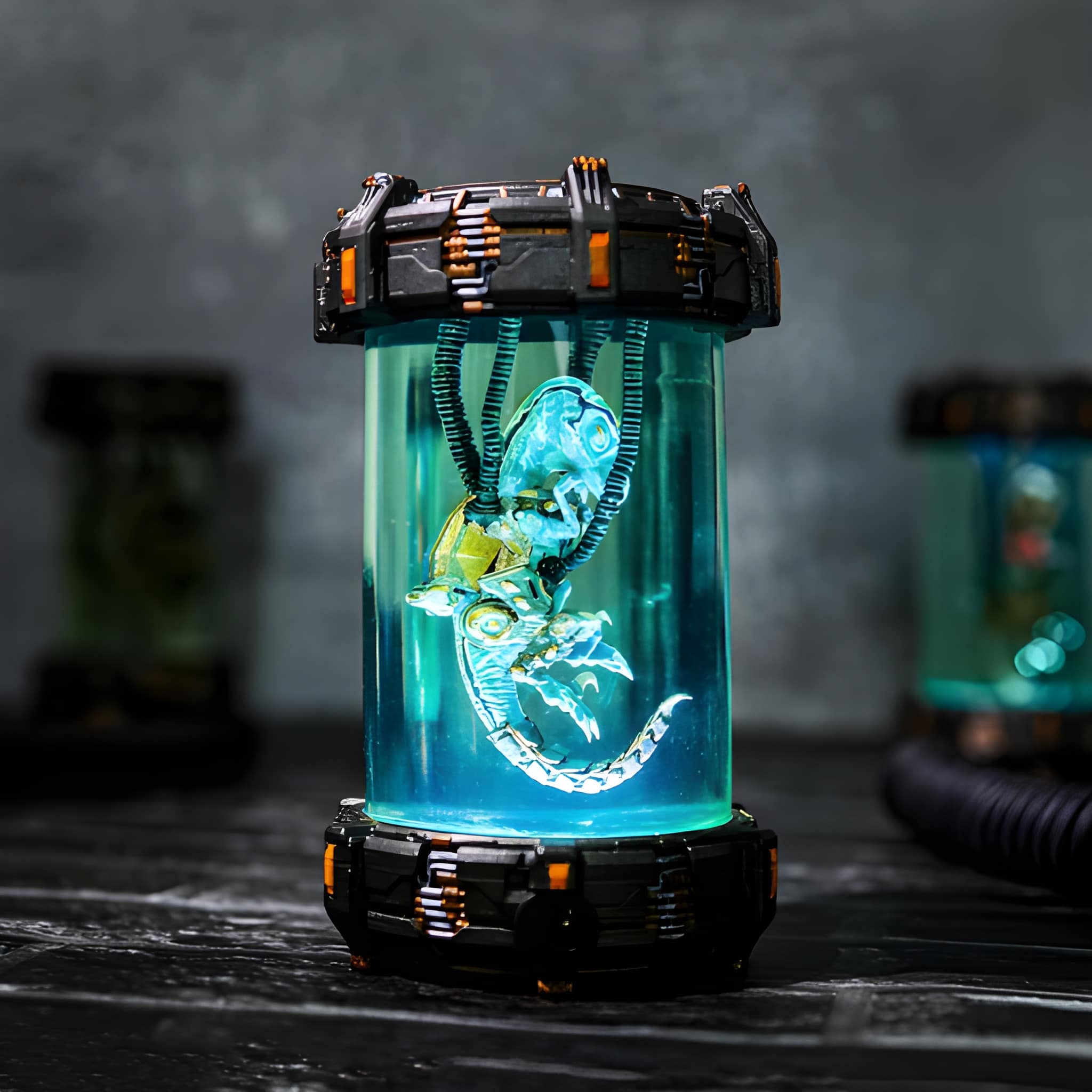 Raptor Dinosaur Epoxy Resin Night Lamp