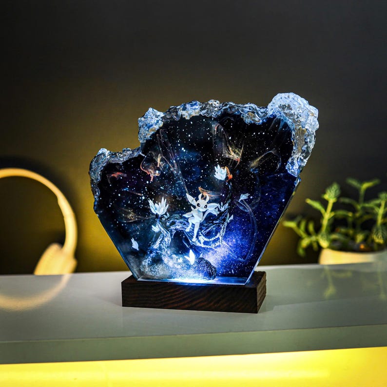 Ori And The Blind Forest Epoxy Resin Lamp