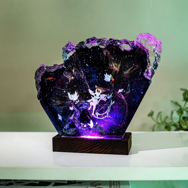 Ori And The Blind Forest Epoxy Resin Lamp