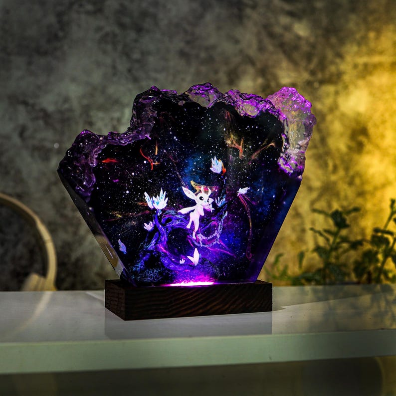 Ori And The Blind Forest Epoxy Resin Lamp