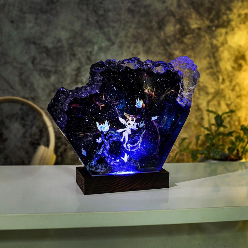 Ori And The Blind Forest Epoxy Resin Lamp