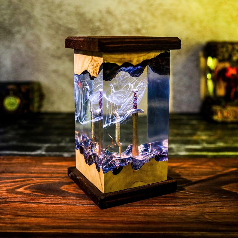 Percy Jackson Riptide Sword Epoxy Lamp