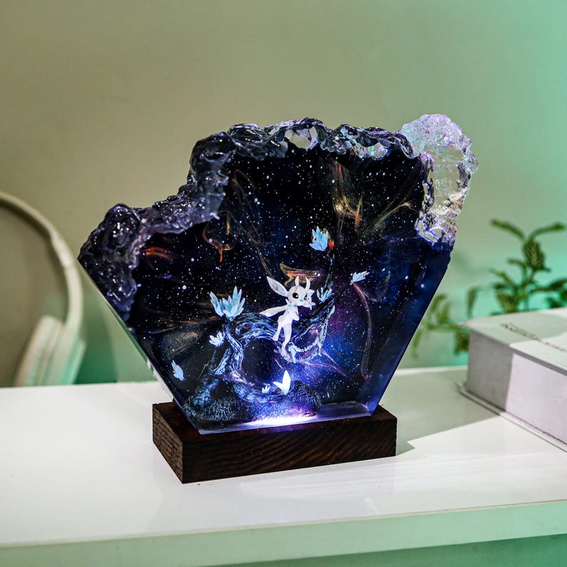 Ori And The Blind Forest Epoxy Resin Lamp