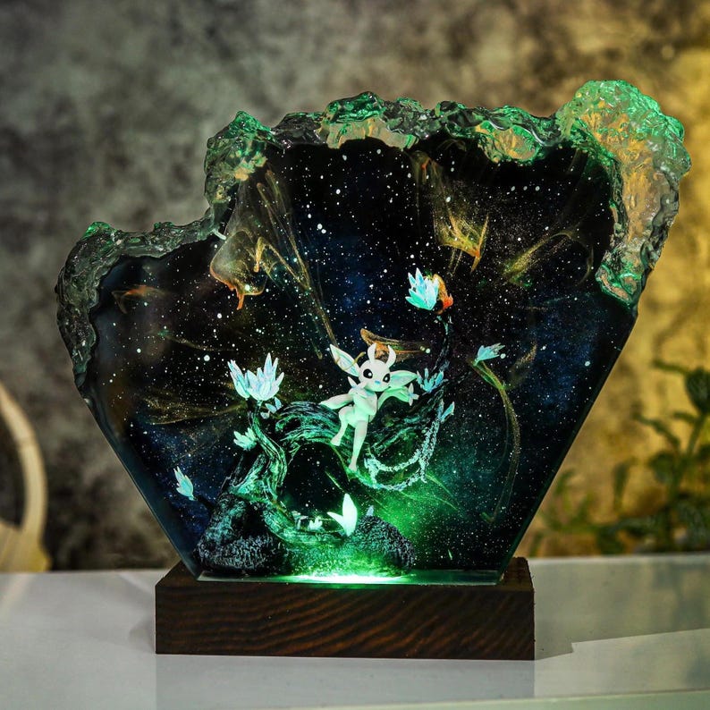 Ori And The Blind Forest Epoxy Resin Lamp