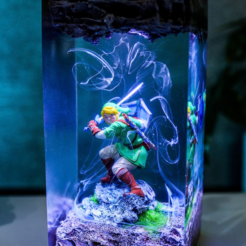 Link Zelda Resin Lamp Custom Halloween Decor