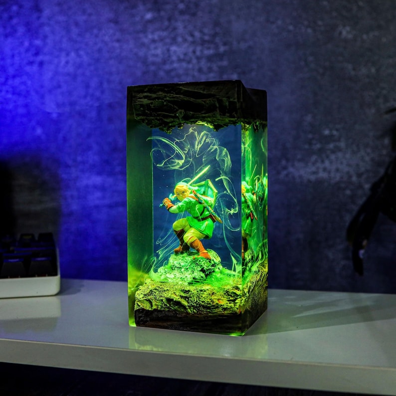 Link Zelda Resin Lamp Custom Halloween Decor