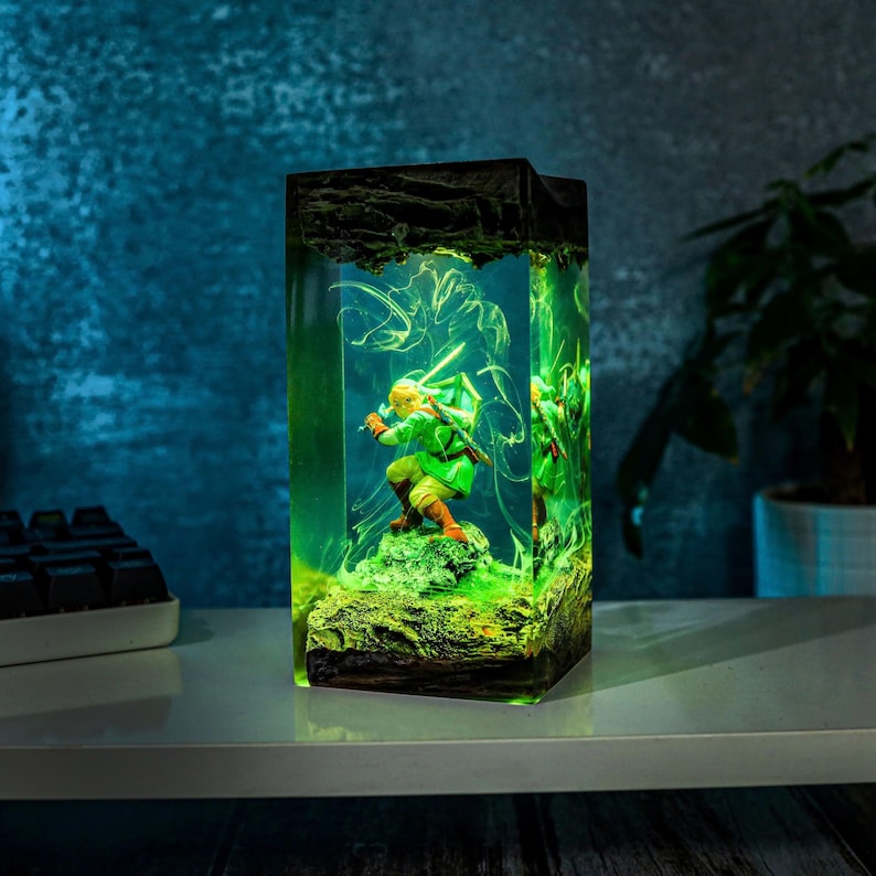 Link Zelda Resin Lamp Custom Halloween Decor