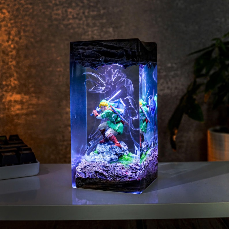 Link Zelda Resin Lamp Custom Halloween Decor
