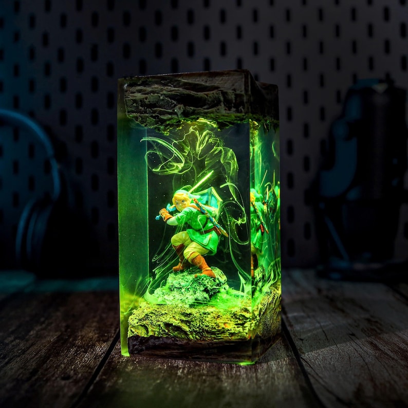Link Zelda Resin Lamp Custom Halloween Decor