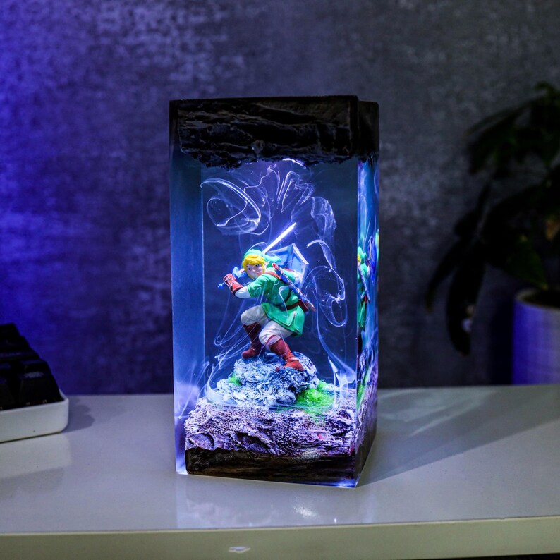Link Zelda Resin Lamp Custom Halloween Decor