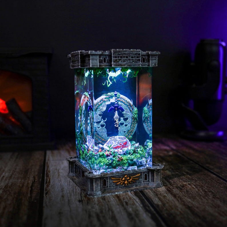 TOTK Link Zelda Epoxy Resin Night Light