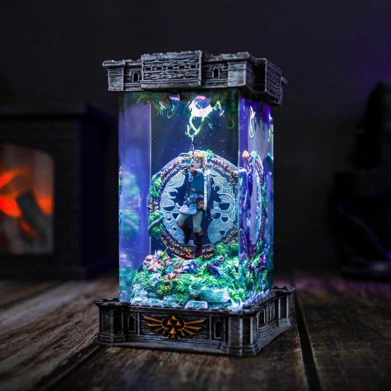 TOTK Link Zelda Epoxy Resin Night Light