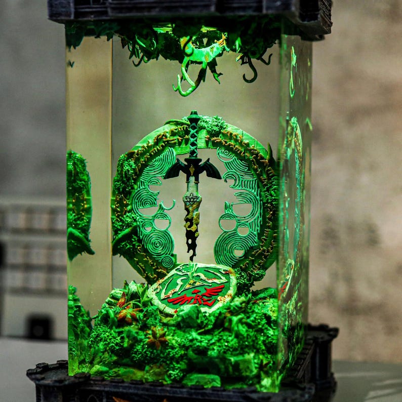 TOTK Link Zelda Epoxy Resin Night Light