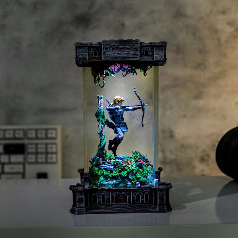 TOTK Link Zelda Epoxy Resin Night Light